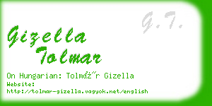 gizella tolmar business card